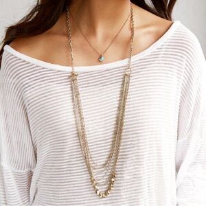 Chloe + Isabel Positino Convertible  Gold Layered Necklace
B1